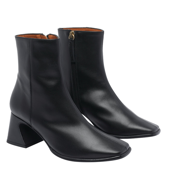 ANGEL ALARCON Boots Black Calf Leather/rubber Sole
