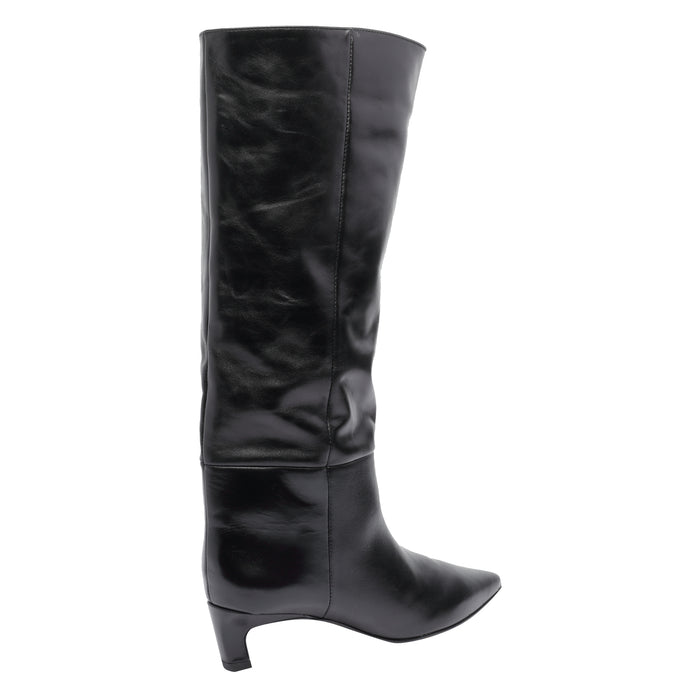 Angel Alarcon Boots Black Calf Leather/rubber Sole