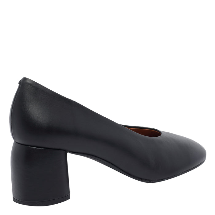 Angel Alarcon With Heel Black Calf Leather/rubber Sole