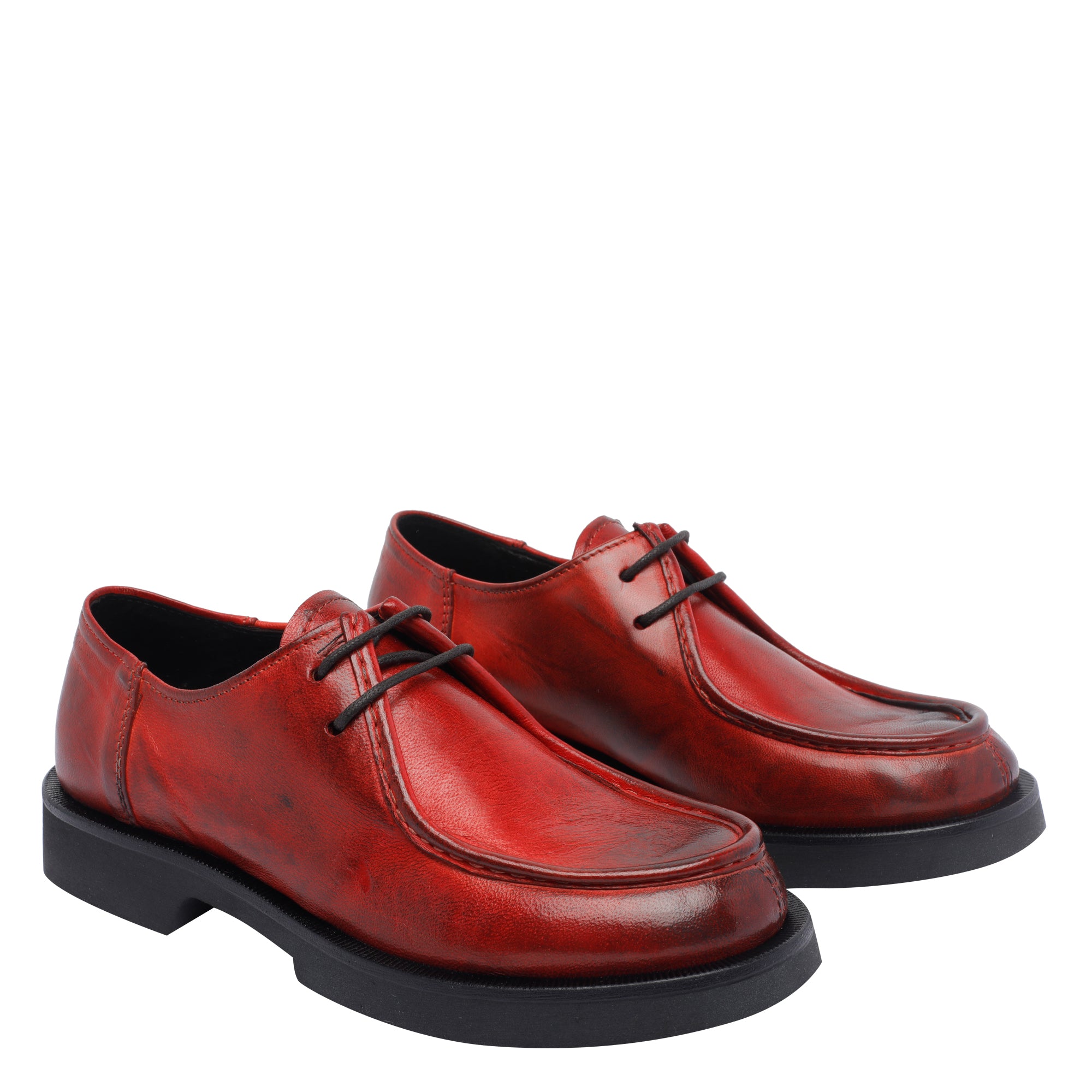 Pawelks Flat shoes Red Calf Leather/rubber Sole