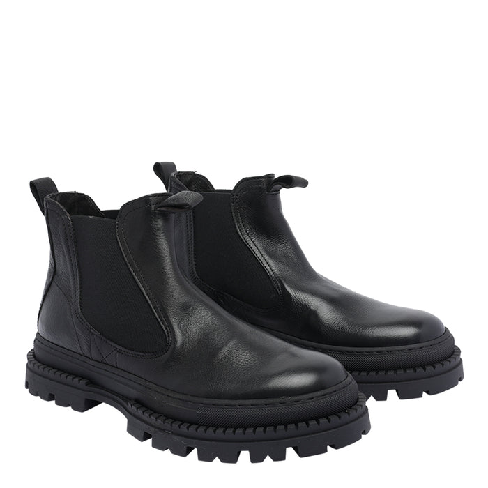 Pawelks Boots Black Calf Leather/rubber Sole