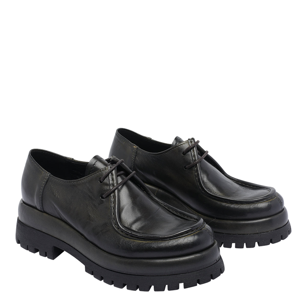 Pawelks Flat shoes Green Calf Leather/rubber Sole