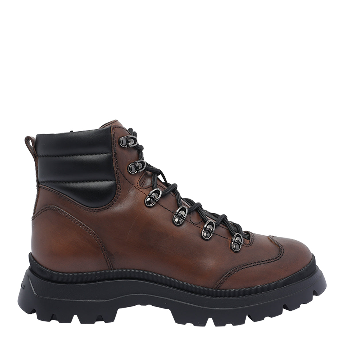Hogan Boots Brown Calf Leather/rubber Sole