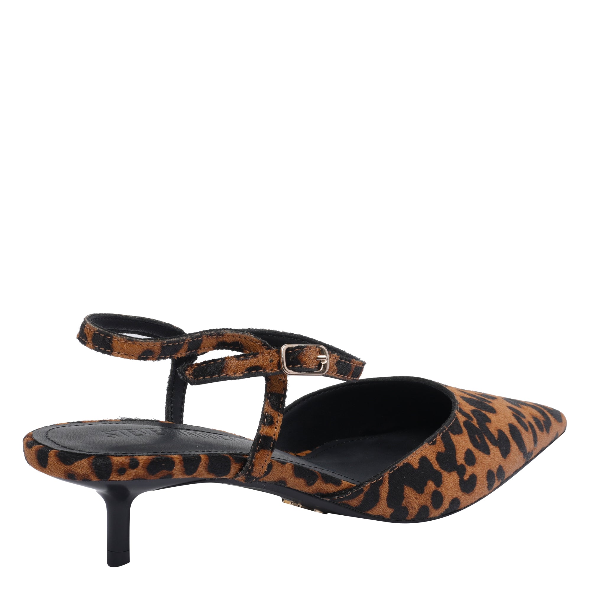 Steve Madden With Heel Brown Calf Hair Leather/rubber Sole