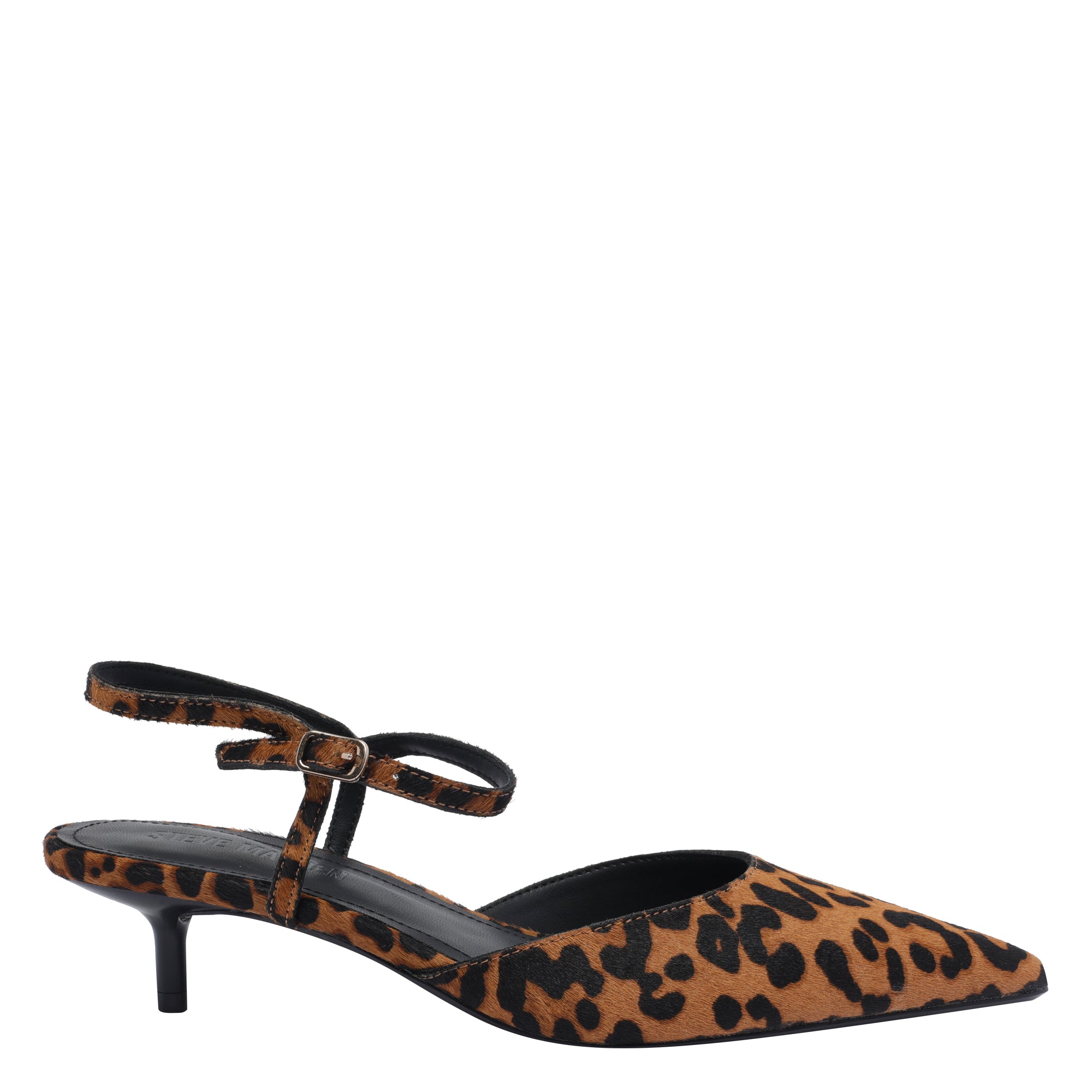 Steve Madden With Heel Brown Calf Hair Leather/rubber Sole
