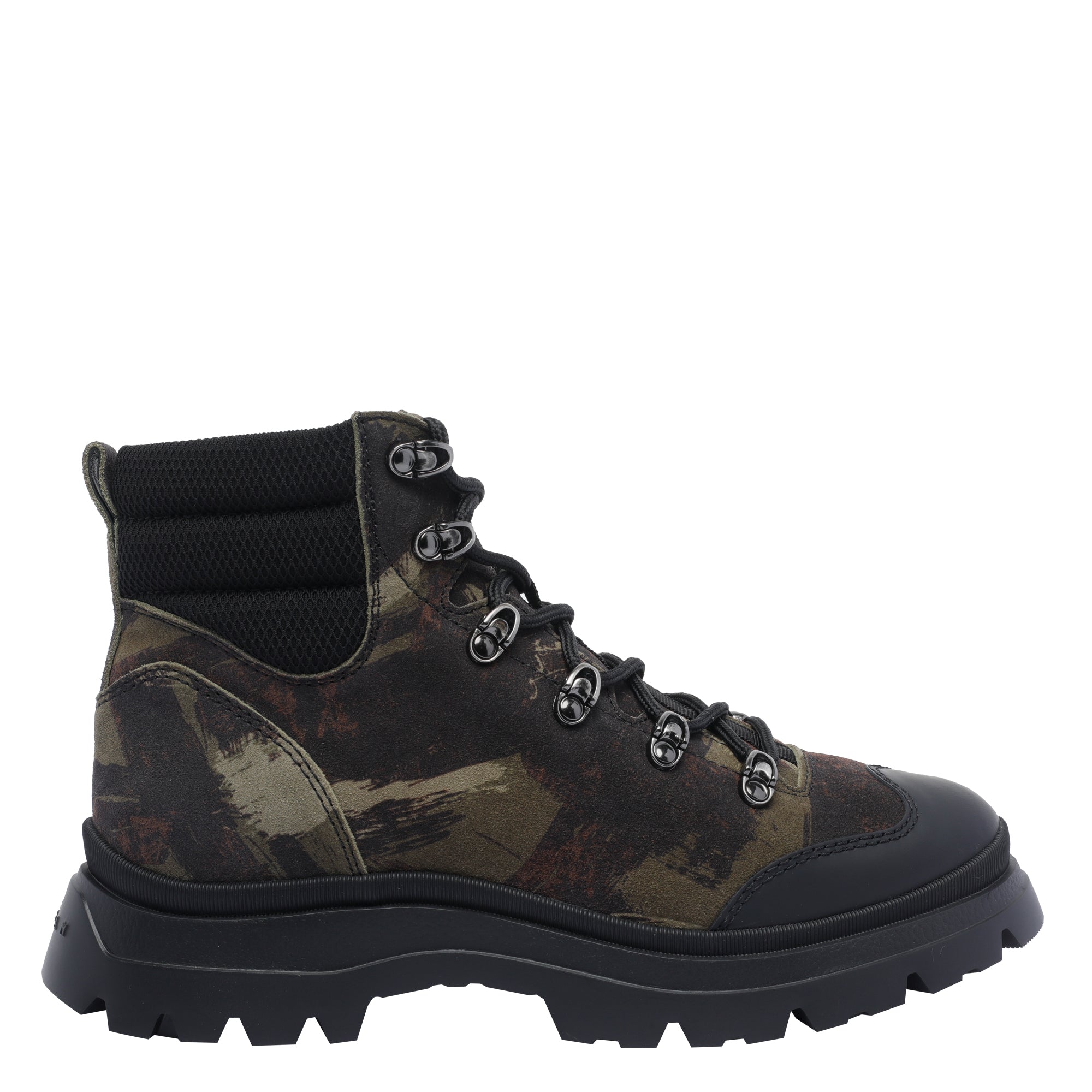 Hogan Boots Green Calf Leather/rubber Sole