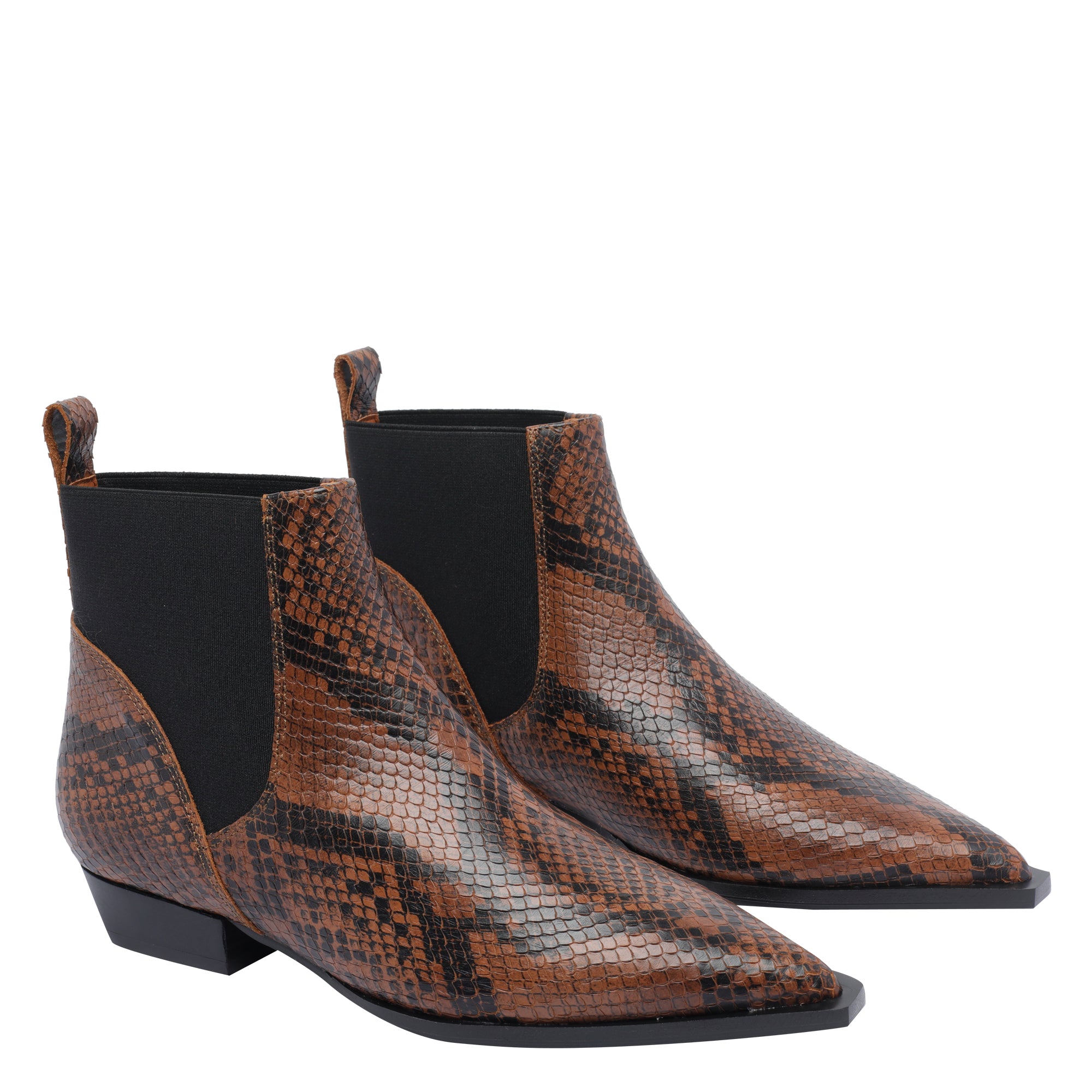 ANGEL ALARCON Boots Brown Calf Leather/rubber Sole