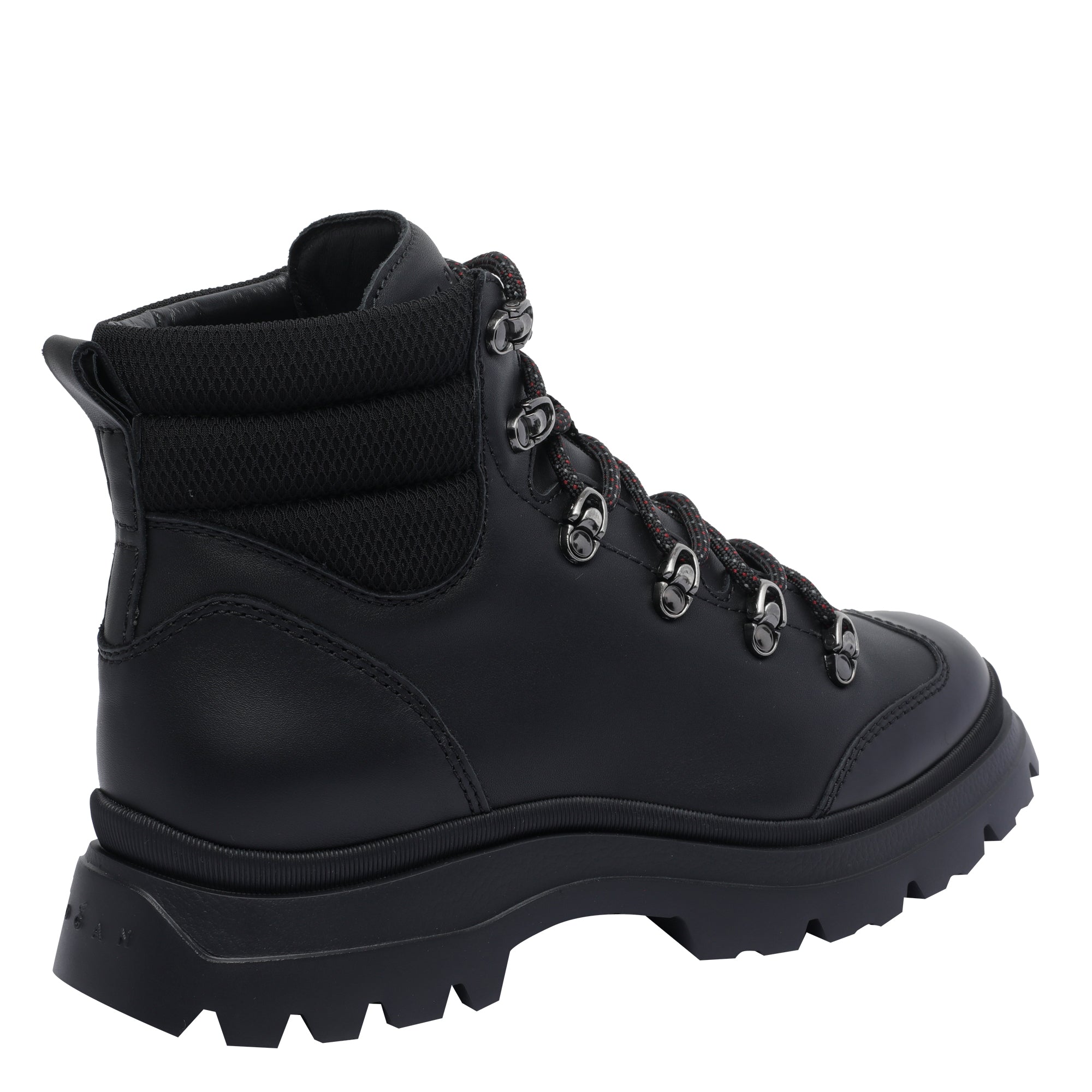 Hogan Boots Black Calf Leather/rubber Sole
