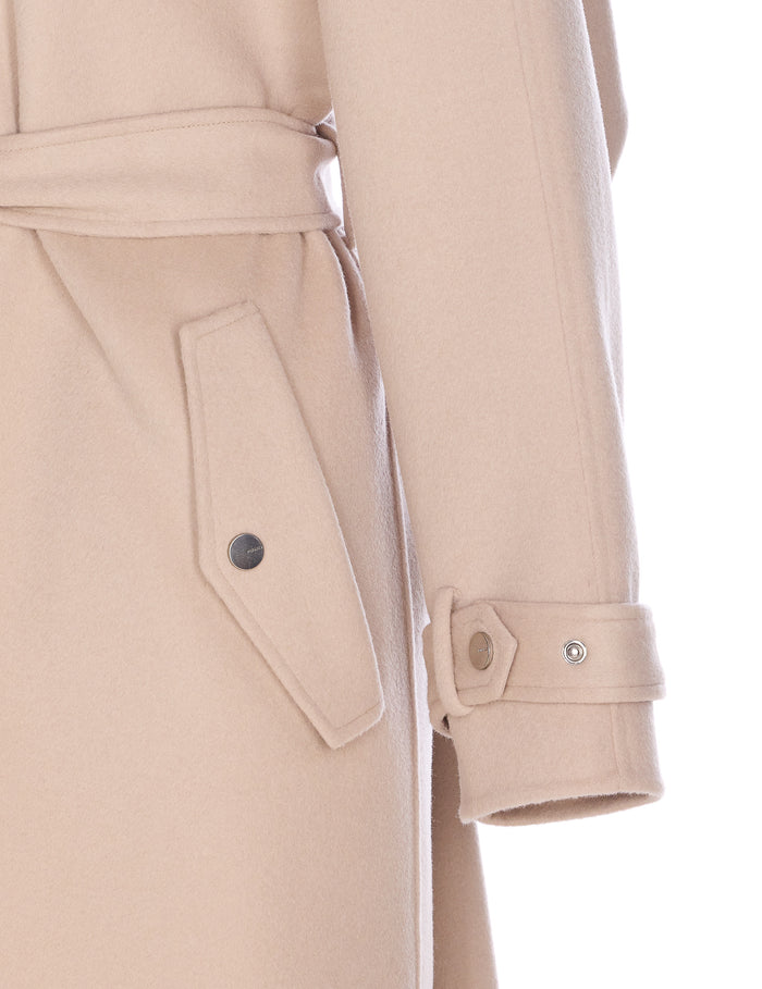 Pinko Coats Beige Wool