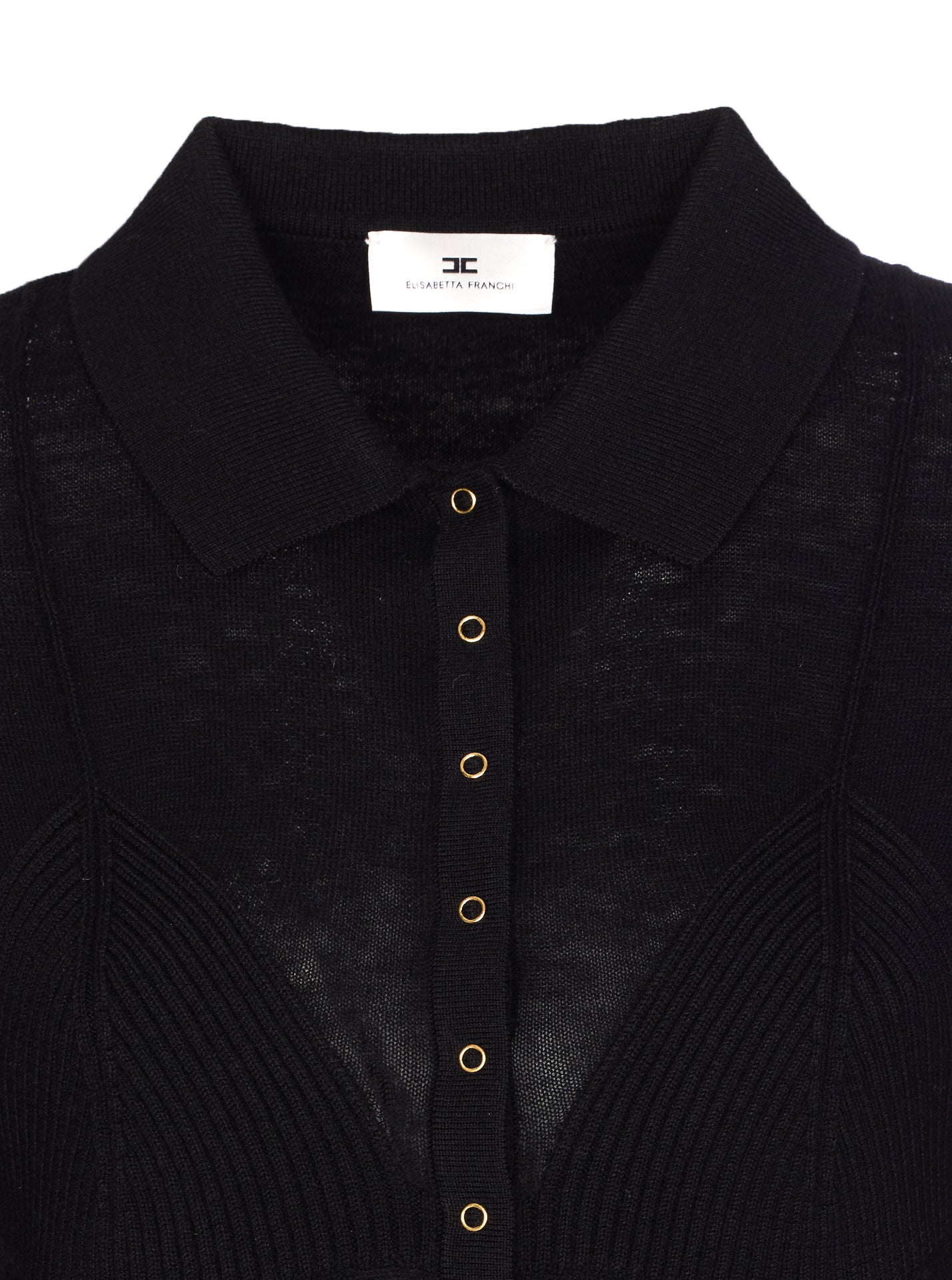 Elisabetta Franchi Sweaters Black Virgin Wool