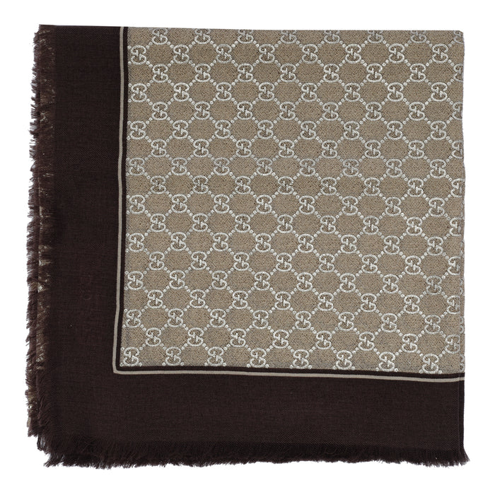 Gucci Scarfs Brown Wool