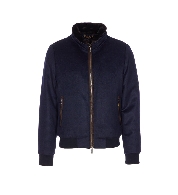Moorer Coats Blue Wool