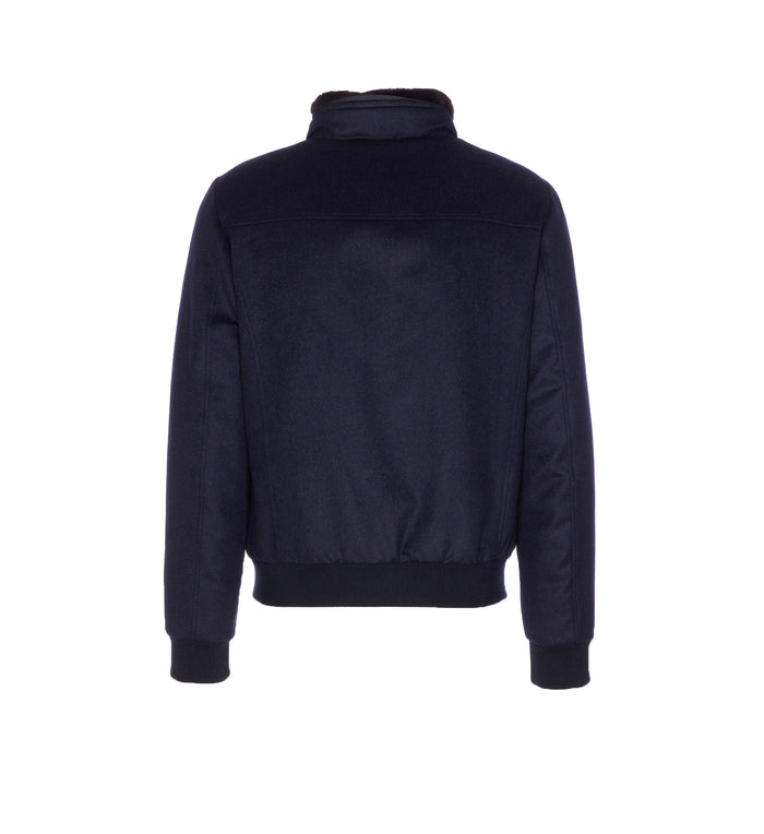 Moorer Coats Blue Wool