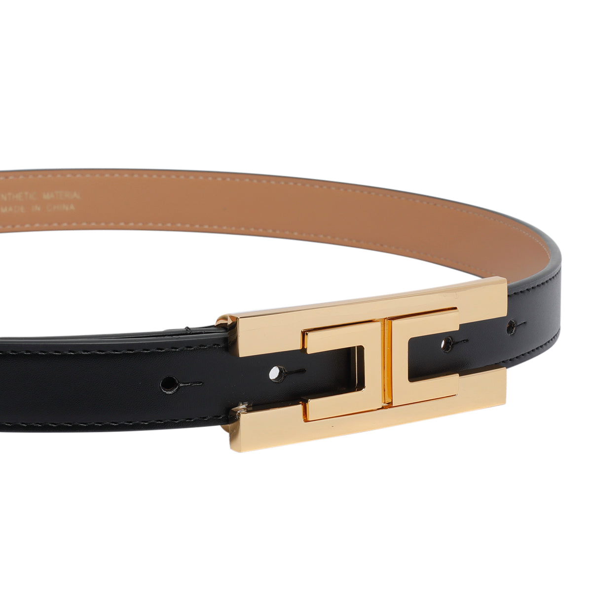 Elisabetta Franchi Belts Black Polyurethane Polyester Cotton