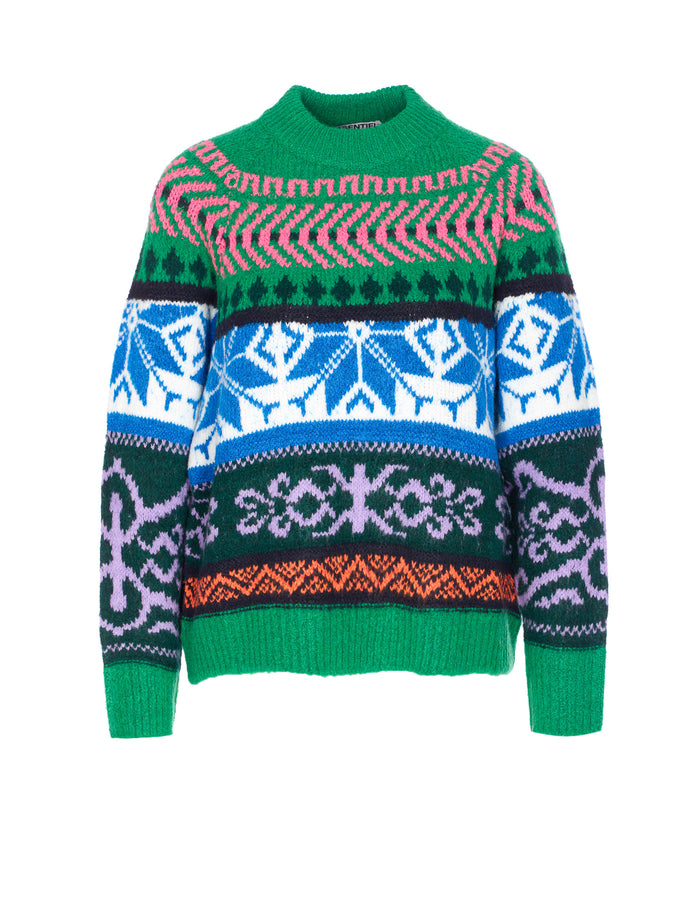 Essentiel Antwerp Sweaters Green Acrylic
