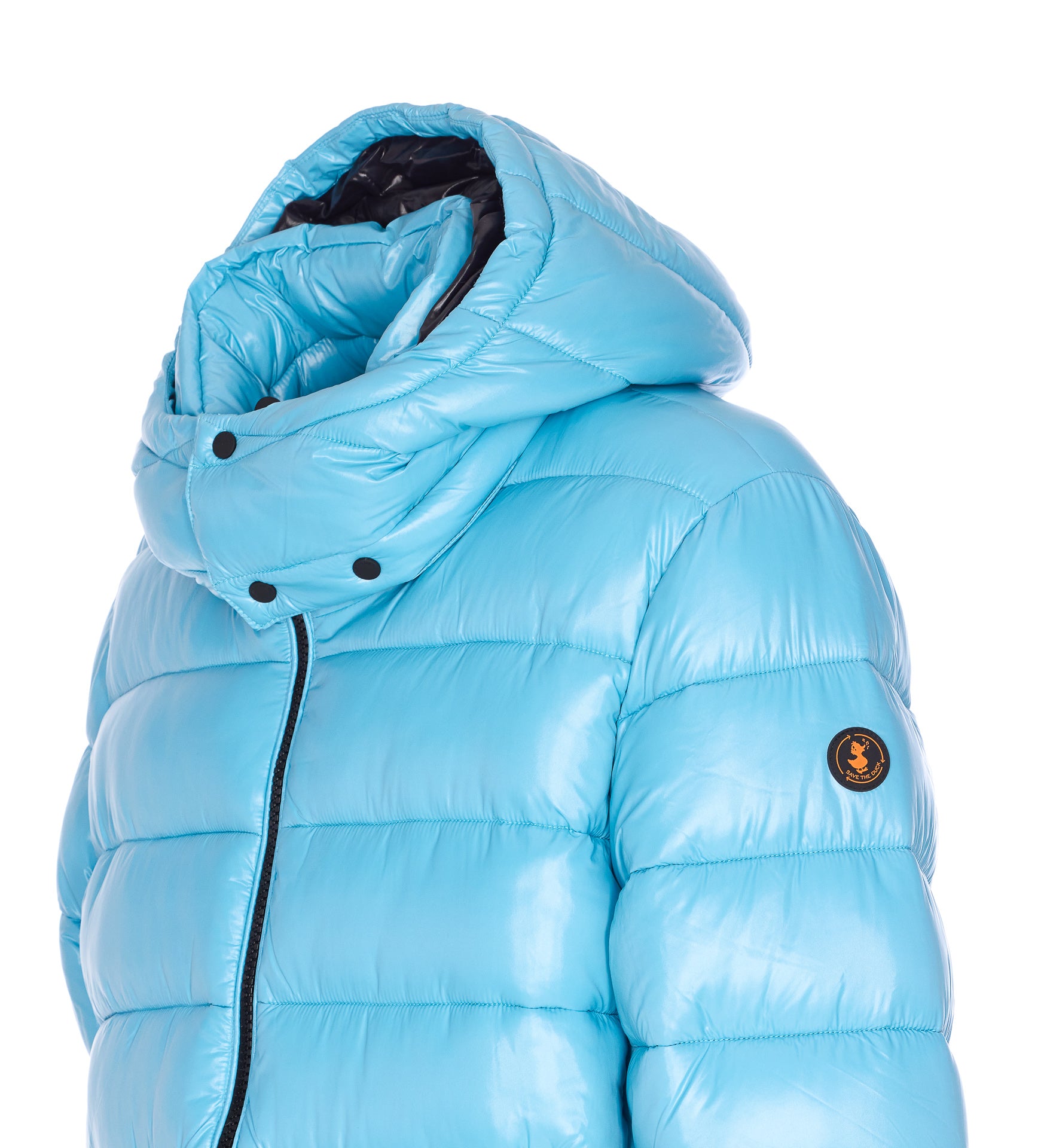 Save The Duck Coats Blue Recycled Fibre Nylon