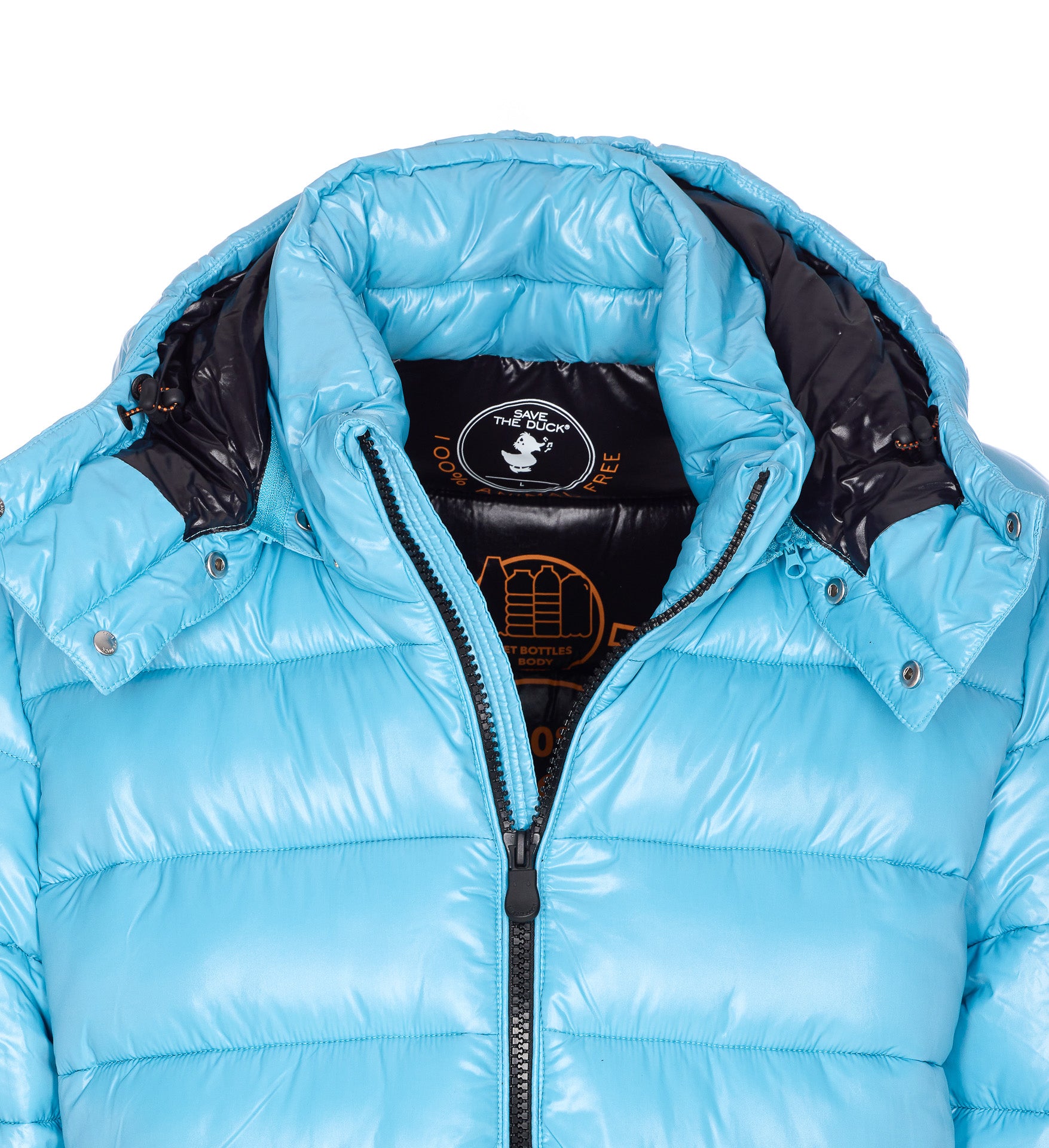 Save The Duck Coats Blue Recycled Fibre Nylon