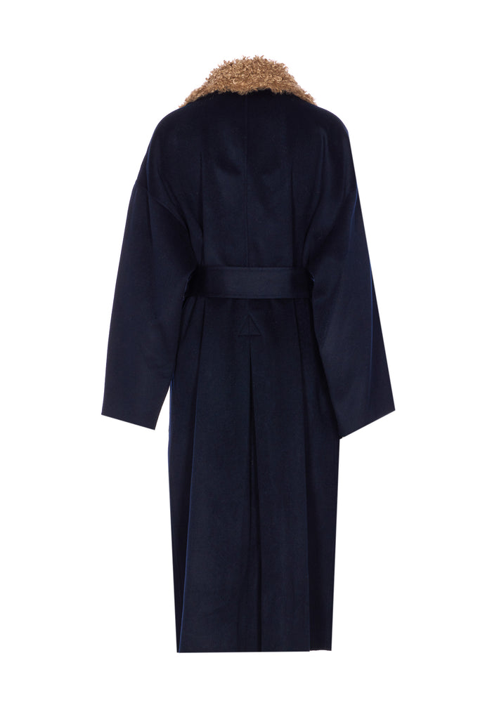 Essentiel Antwerp Coats Blue Wool