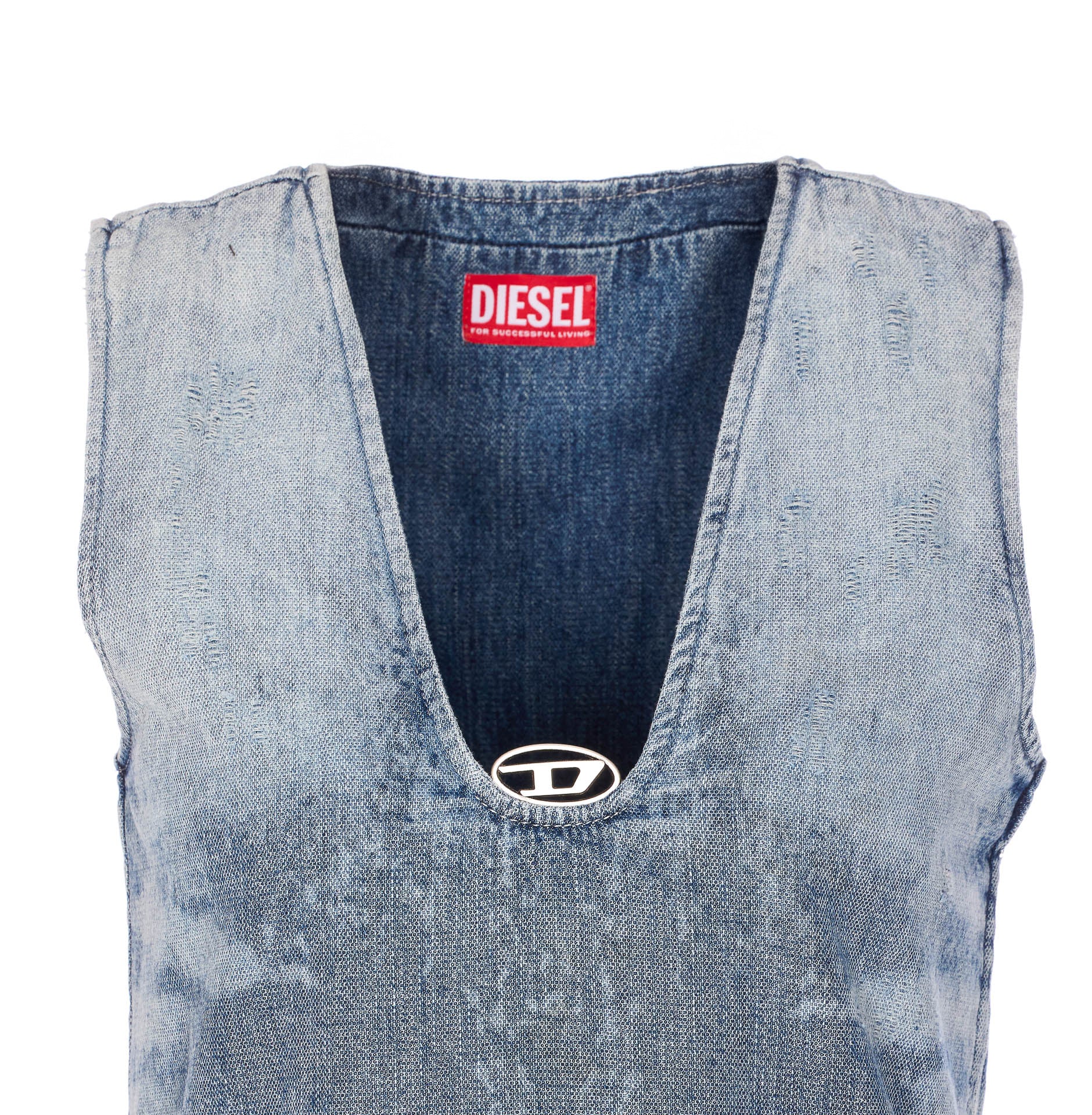 Diesel Dresses Blue Cotton