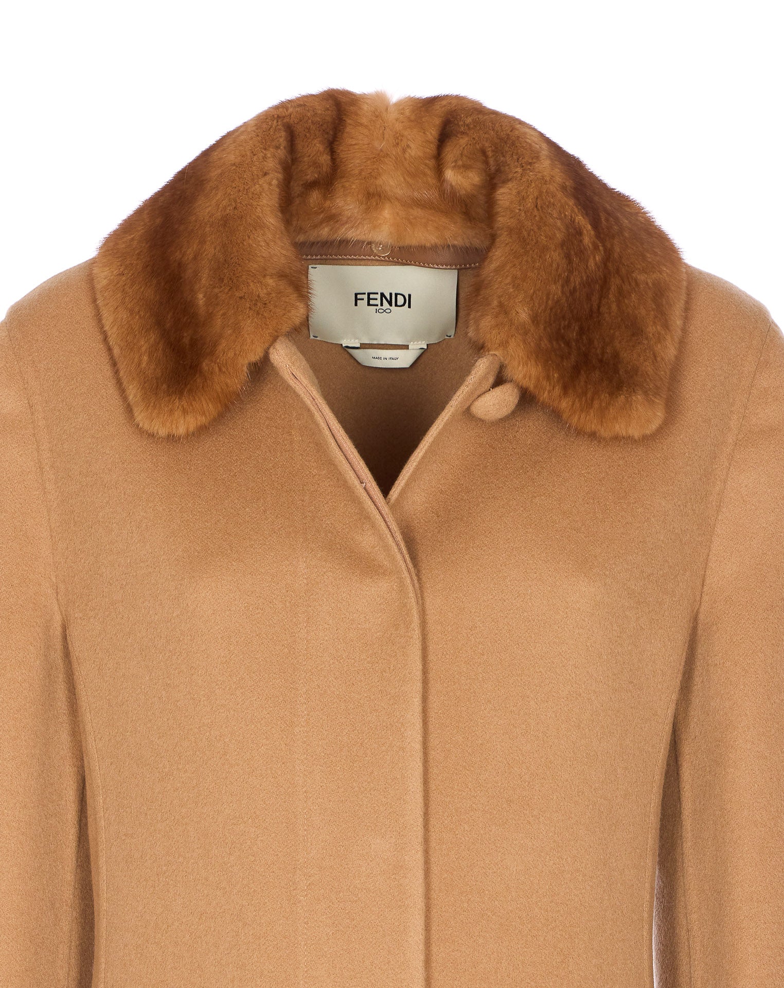 Fendi Jackets Beige Cashmere