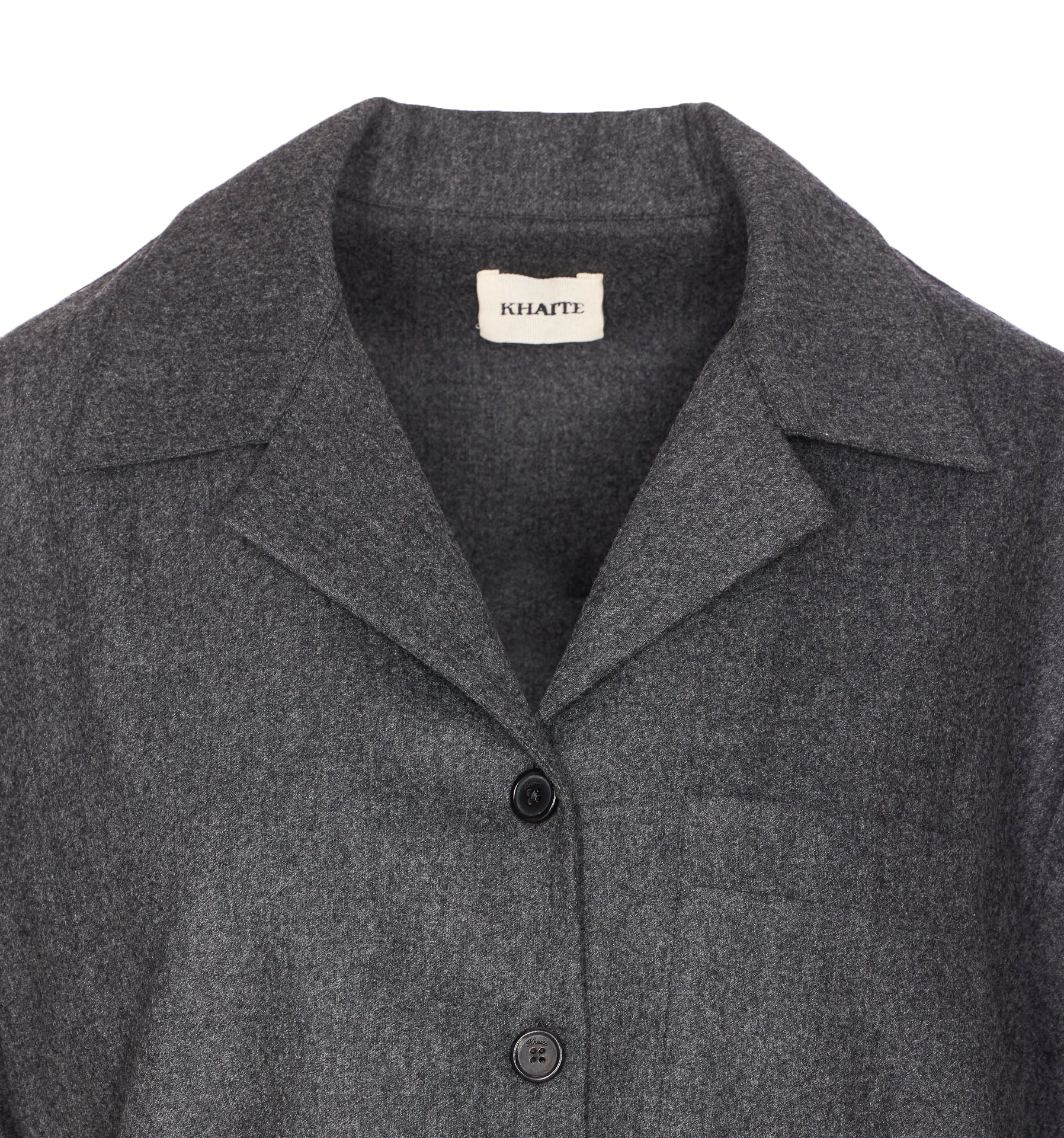 KHAITE Top Grey Wool