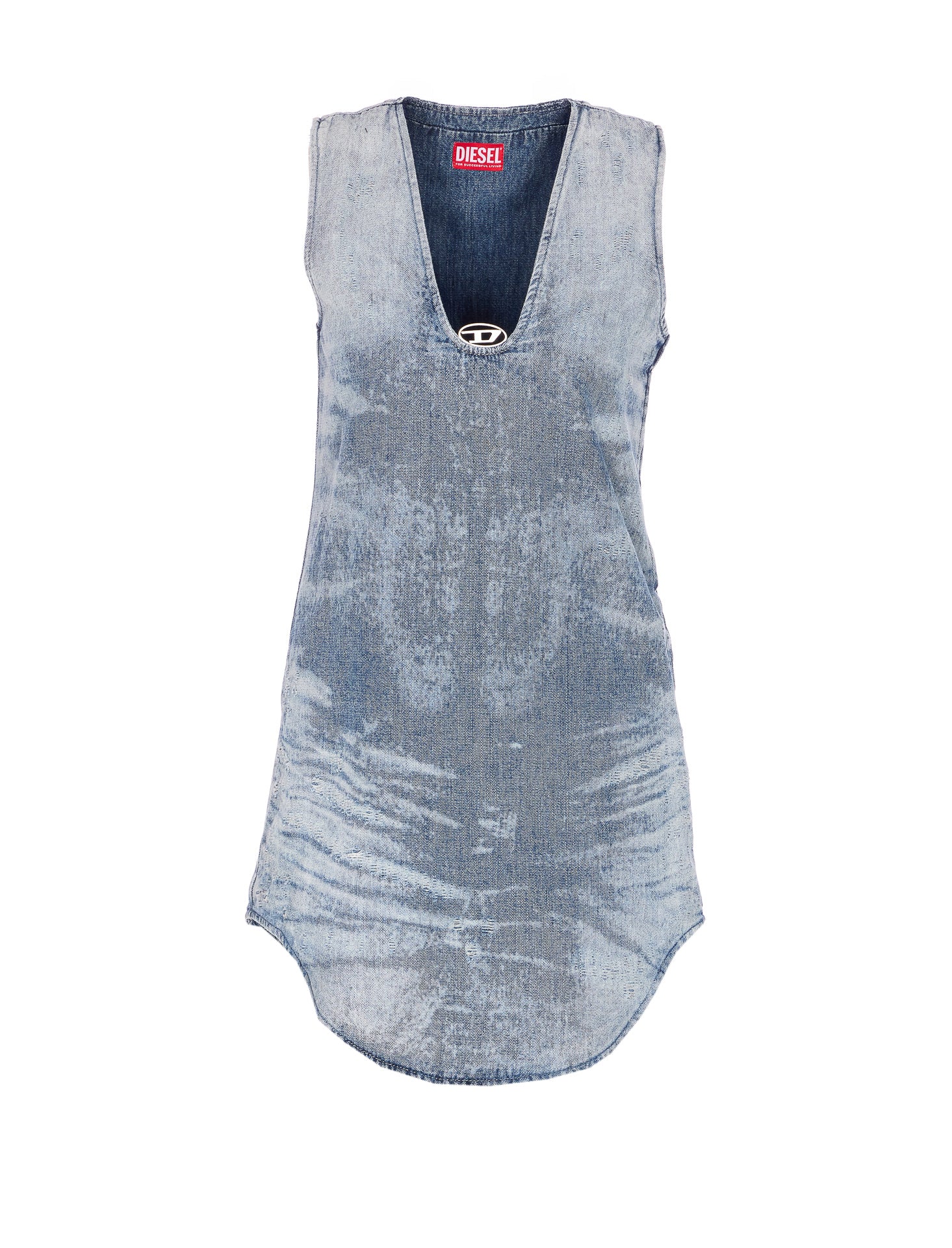 Diesel Dresses Blue Cotton