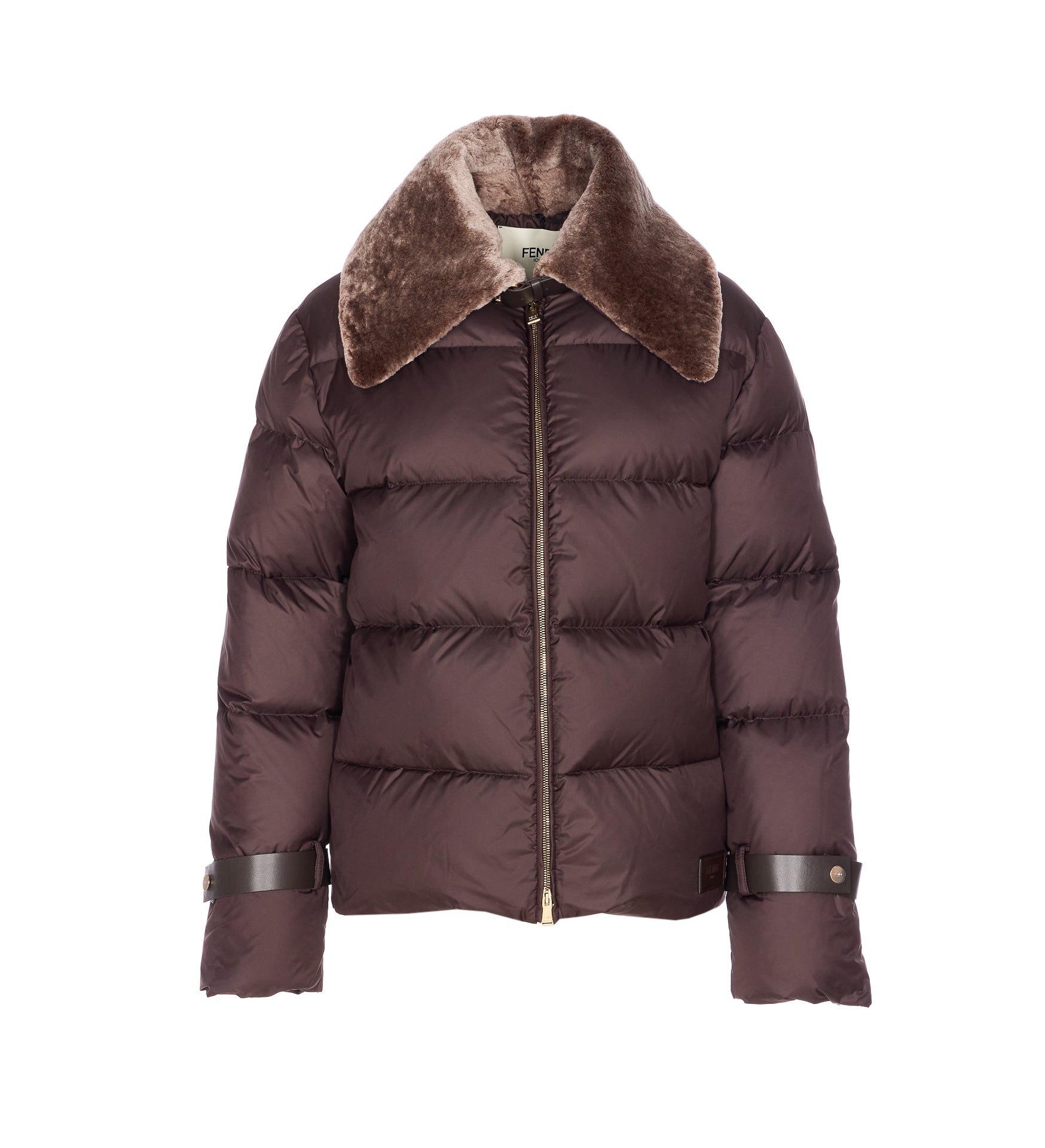 Fendi Coats Brown Polyester