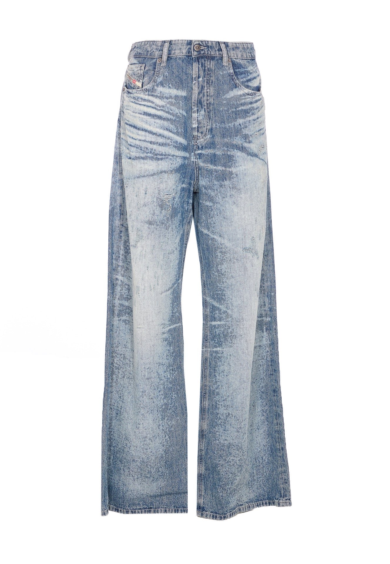Diesel Trousers Blue Cotton