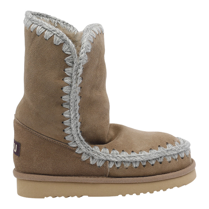 Mou Boots Beige Suede Leather/rubber Sole