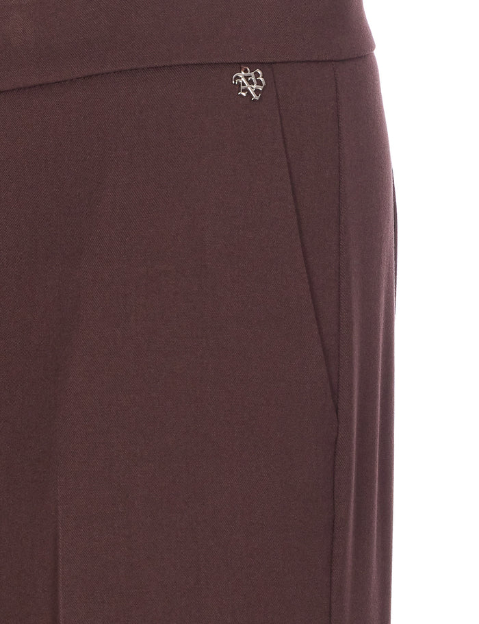 Aniye By Trousers Brown Polyester