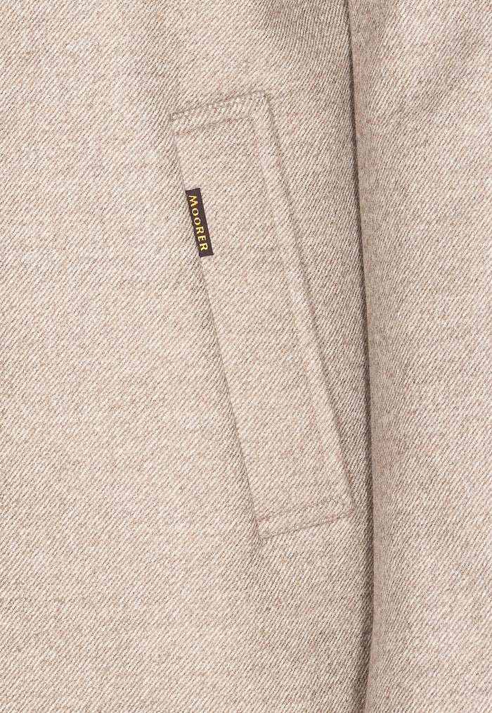 Moorer Coats Beige Virgin Wool