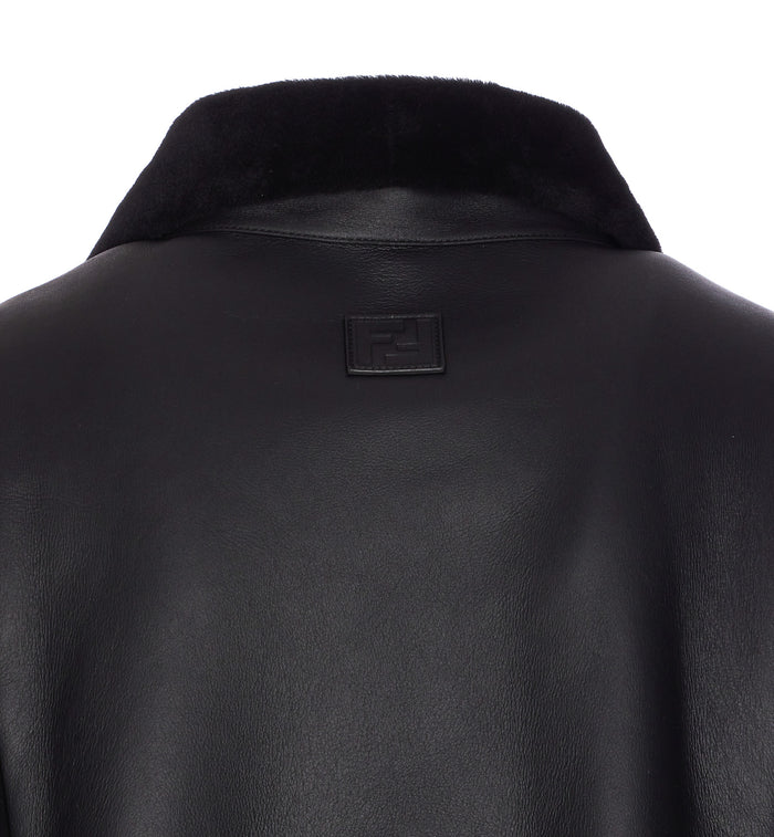 Fendi Jackets Black Fur