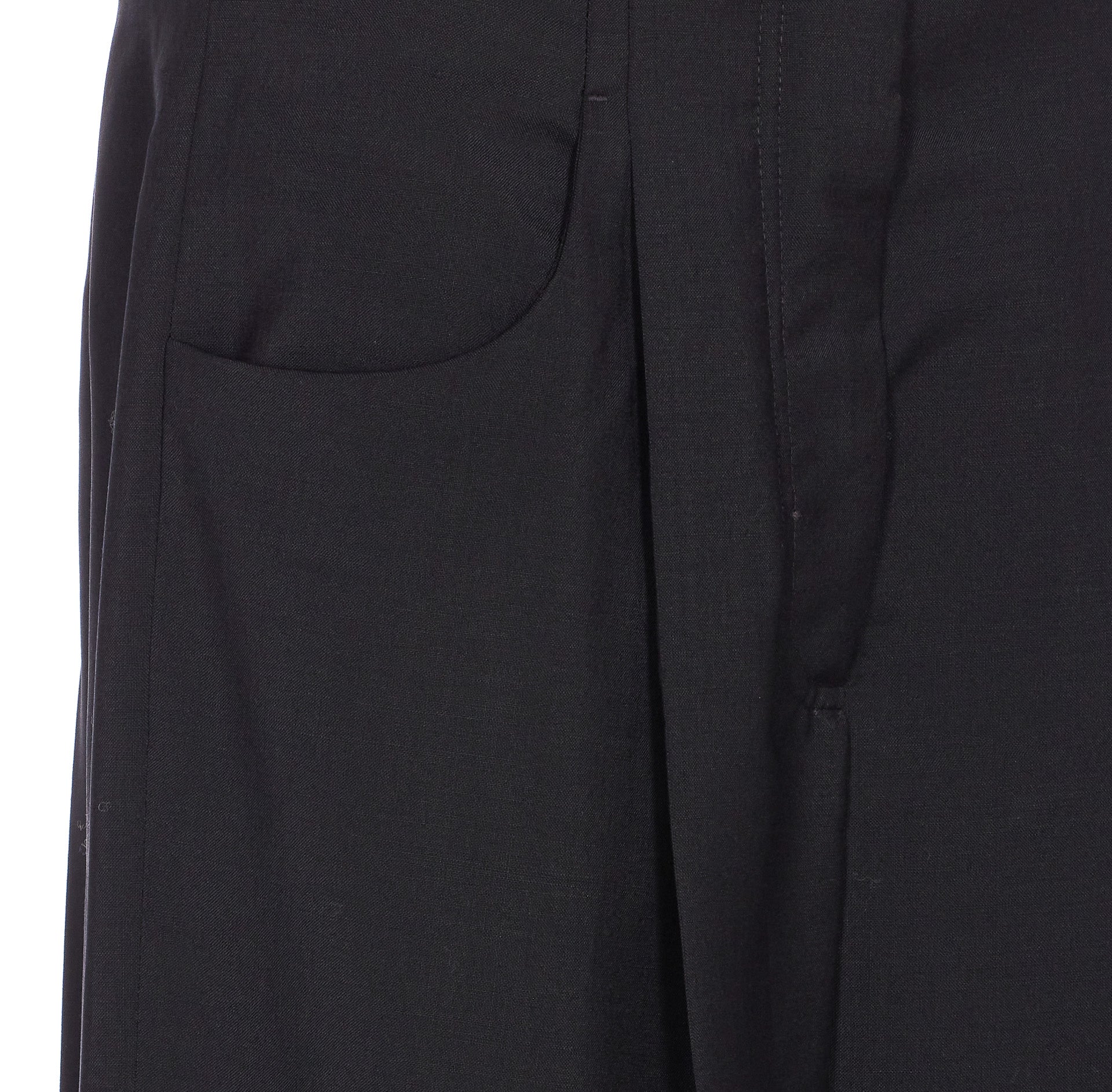 Fendi Trousers Black Wool
