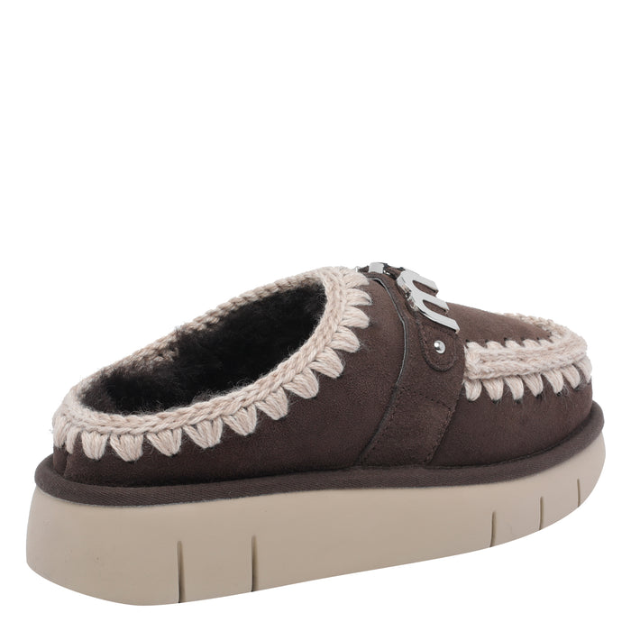 Mou Sandals Brown Suede/ Rubber Sole