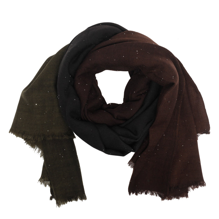 Faliero Sarti Scarfs Brown Wool Polyester