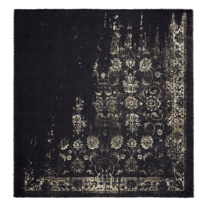 Faliero Sarti Scarfs Black Modal Cashmere