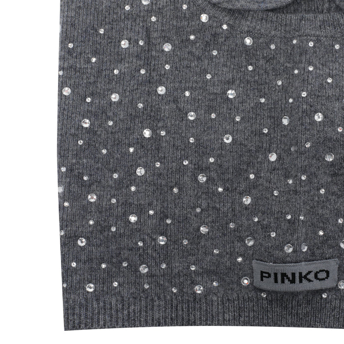 Pinko Scarfs Grey Wool