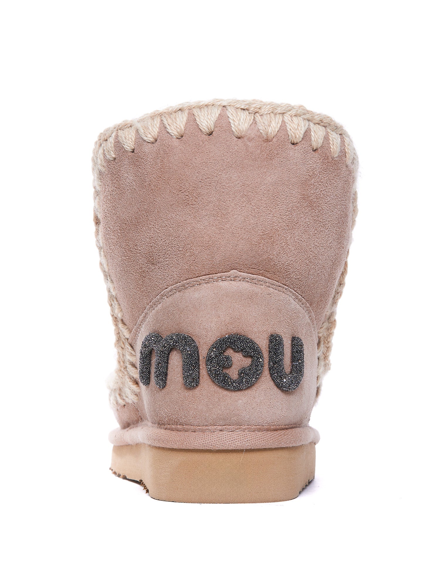 Mou Boots Pink Suede/ Rubber Sole