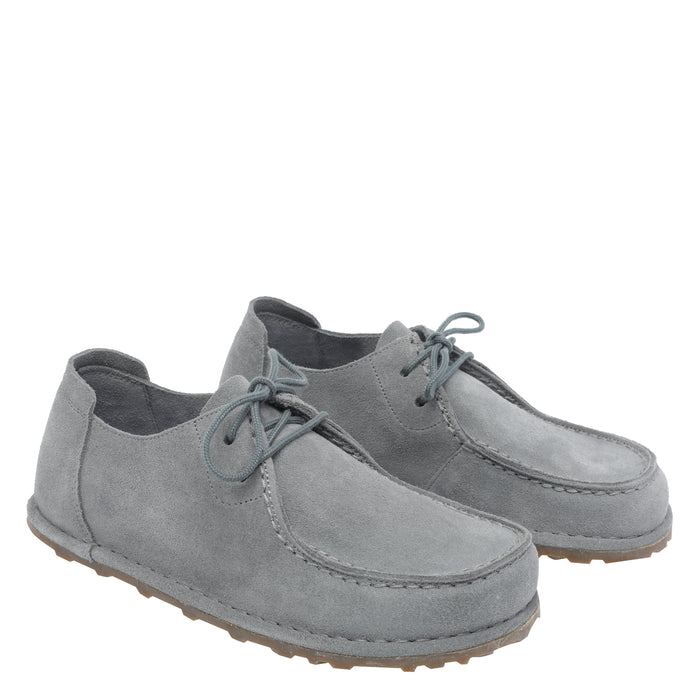 Birkenstock Flat shoes Grey Suede Leather/rubber Sole