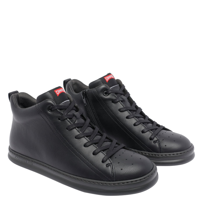 Camper Sneakers Black Calf Leather/rubber Sole