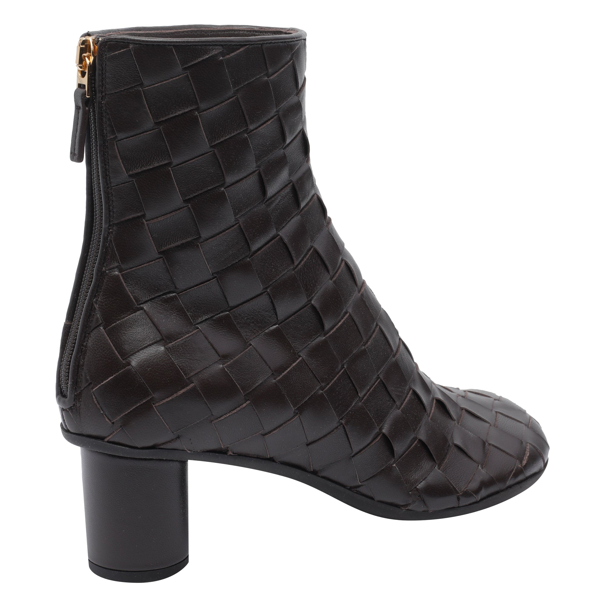 Bottega Veneta Boots Brown Calf Leather/rubber Sole