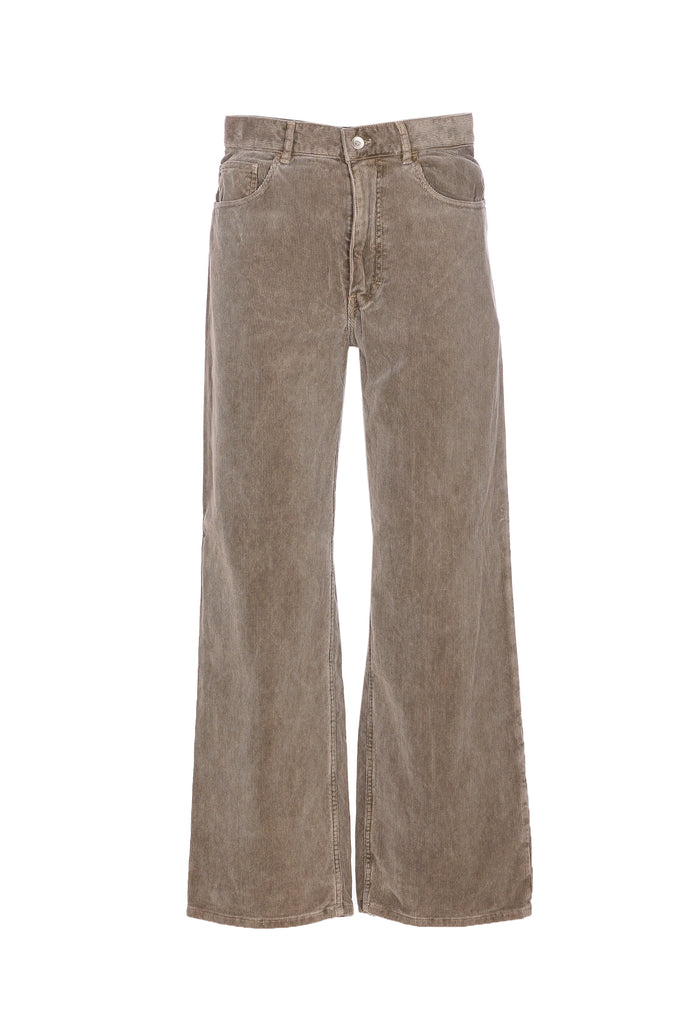 Auralee Trousers Brown Cotton