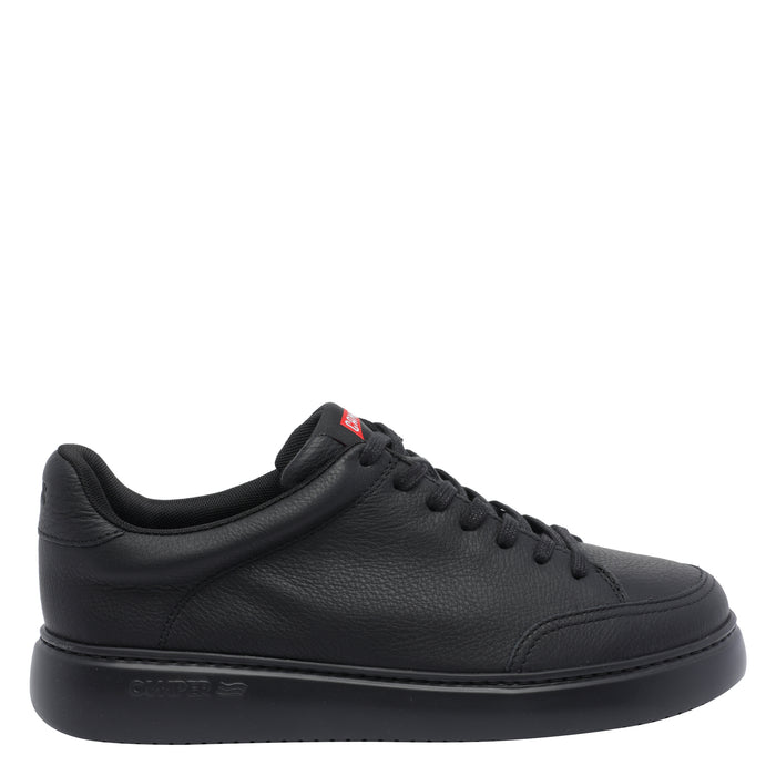 Camper Sneakers Black Calf Leather/rubber Sole