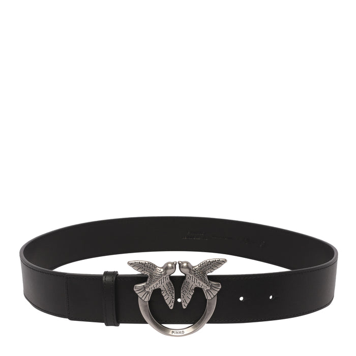 Pinko Belts Black Calf Leather