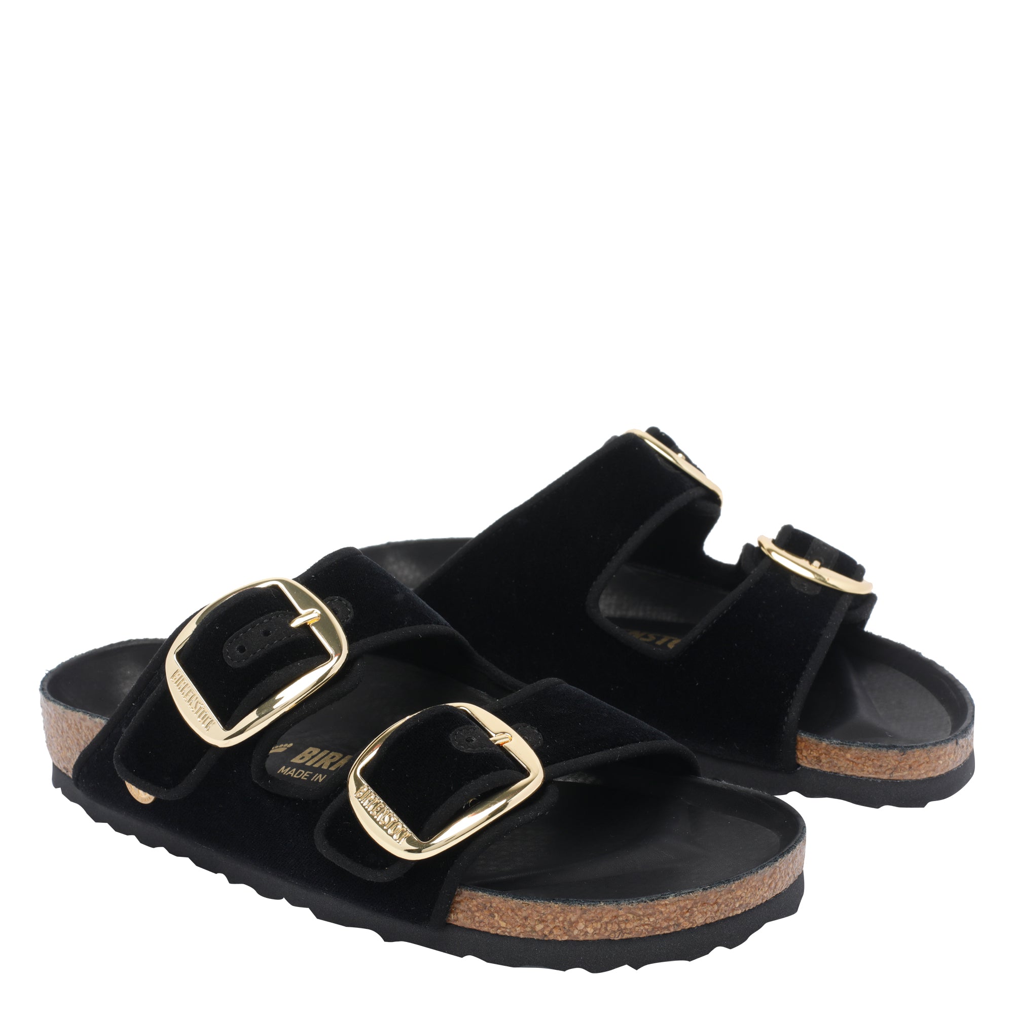 Birkenstock Sandals Black Fabric/rubber Sole