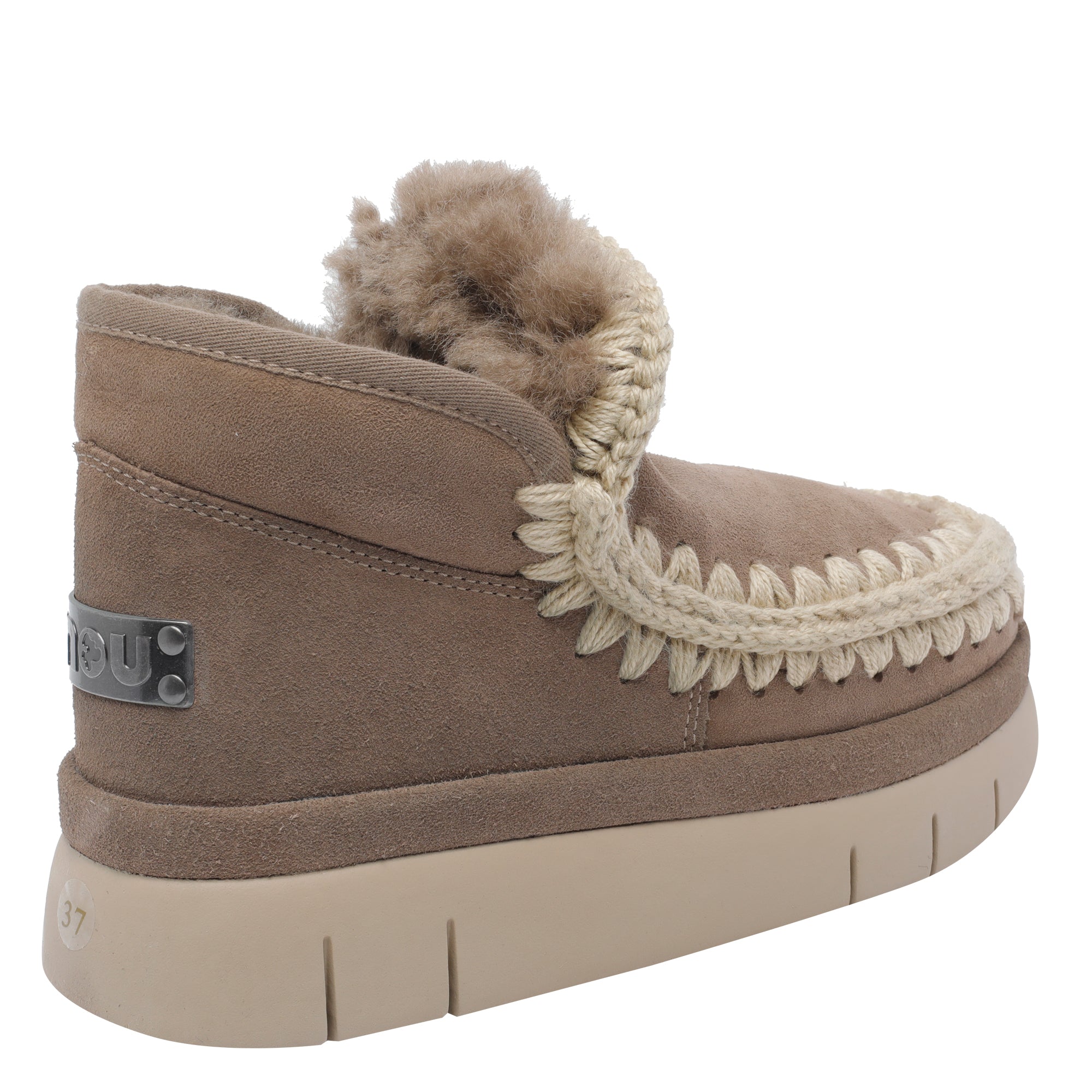 Mou Sneakers Beige Suede Leather/rubber Sole