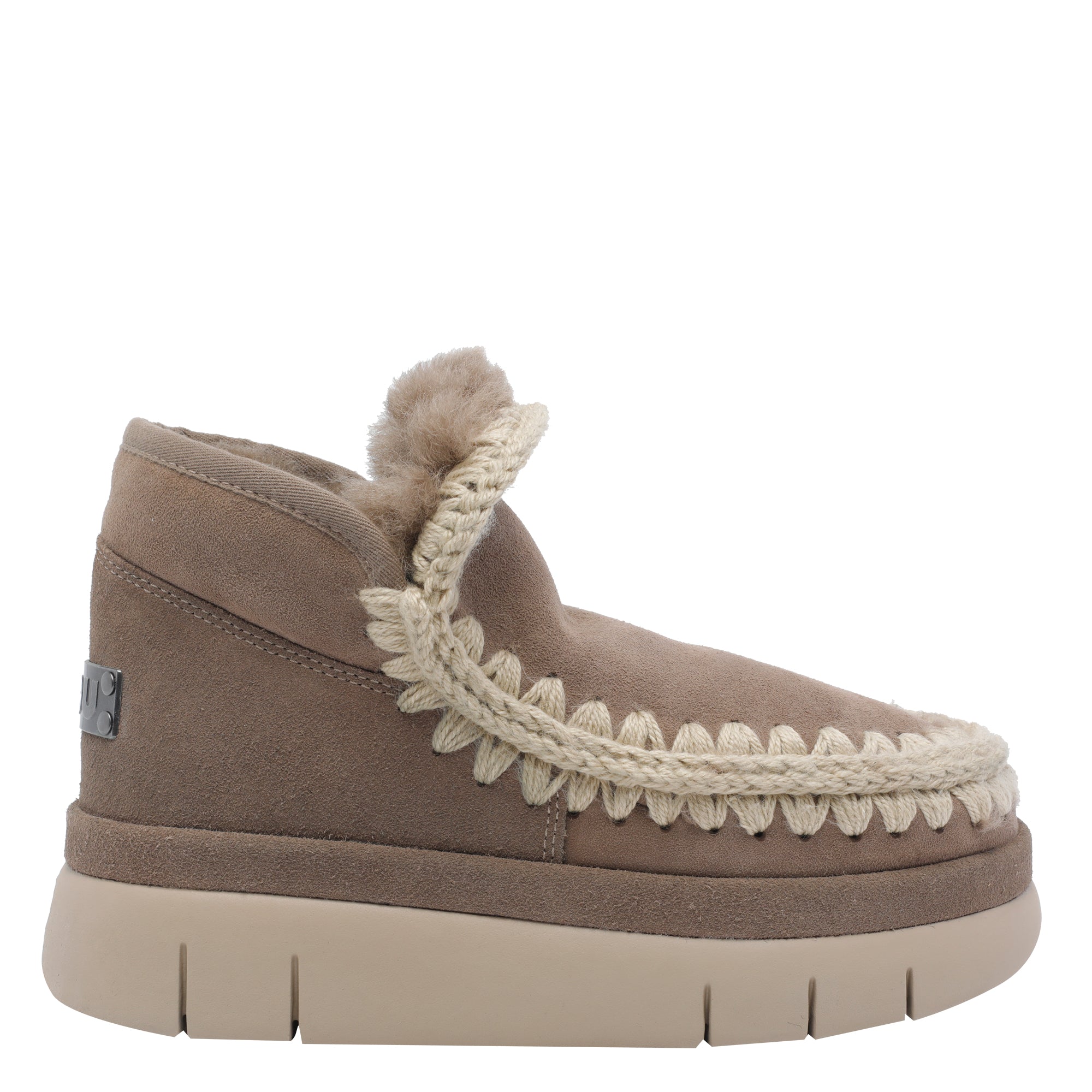 Mou Sneakers Beige Suede Leather/rubber Sole