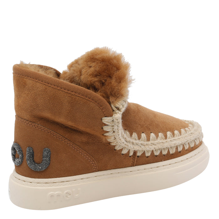 Mou Boots Brown Suede Leather/rubber Sole