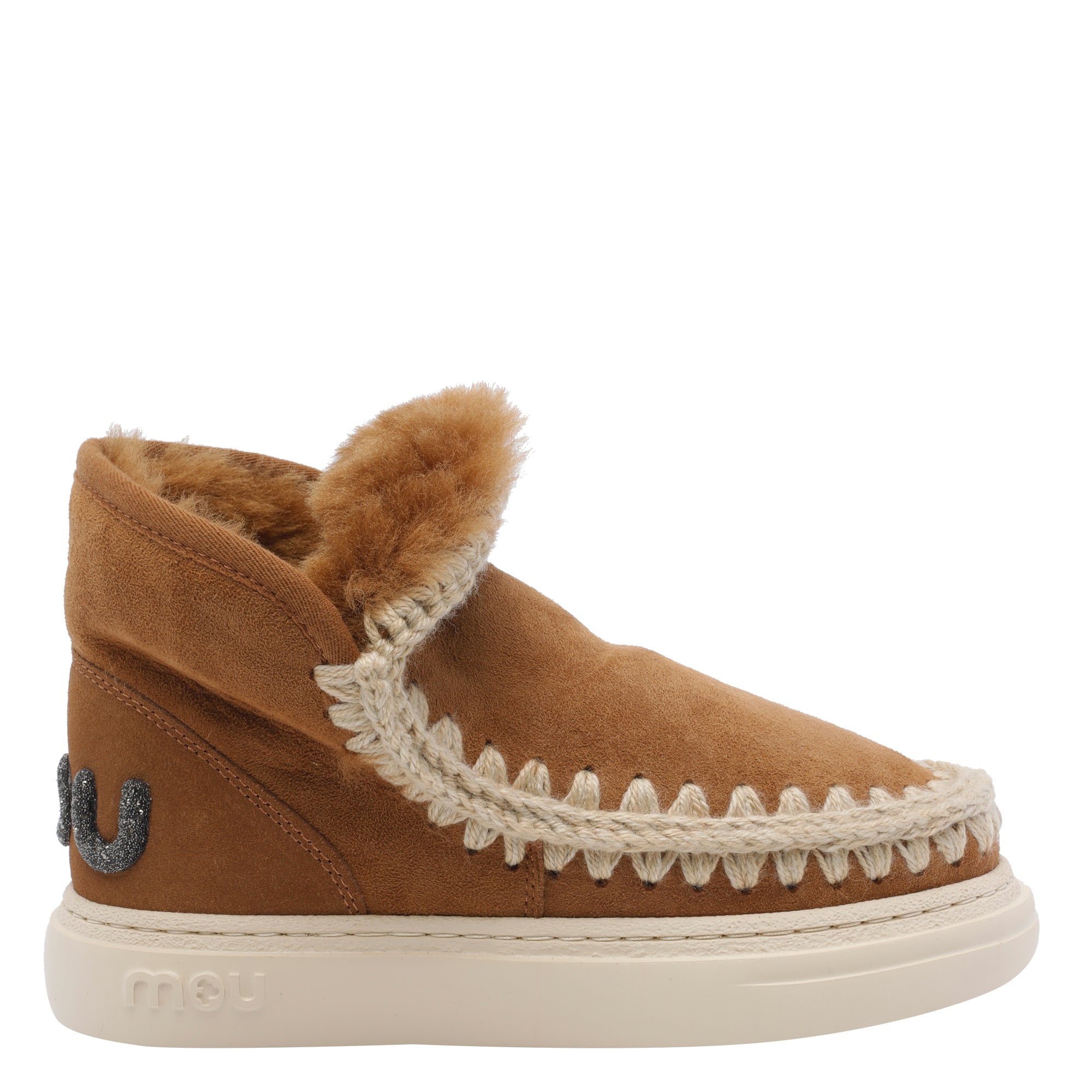 Mou Boots Brown Suede Leather/rubber Sole