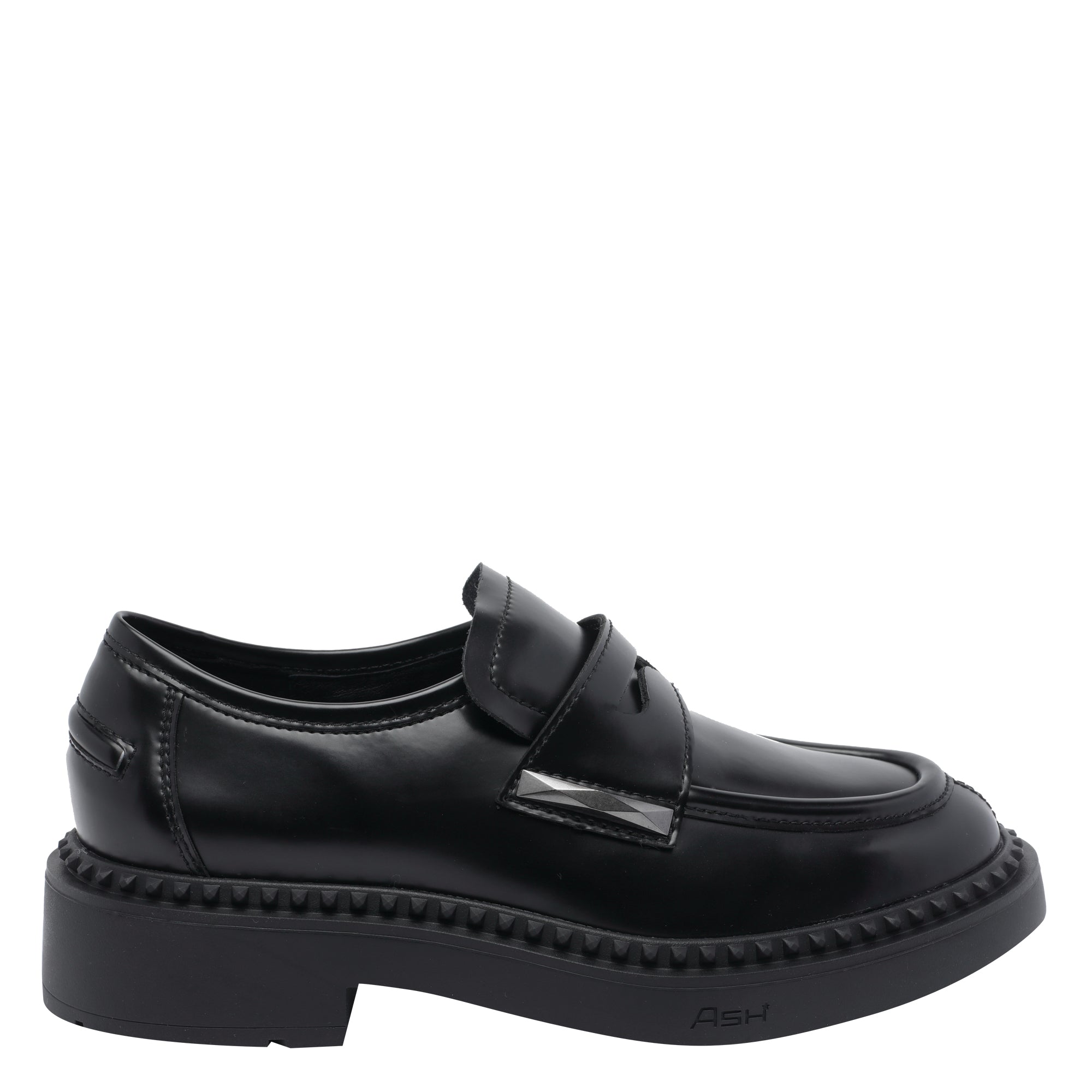 ASH Flat shoes Black Calf Leather/rubber Sole